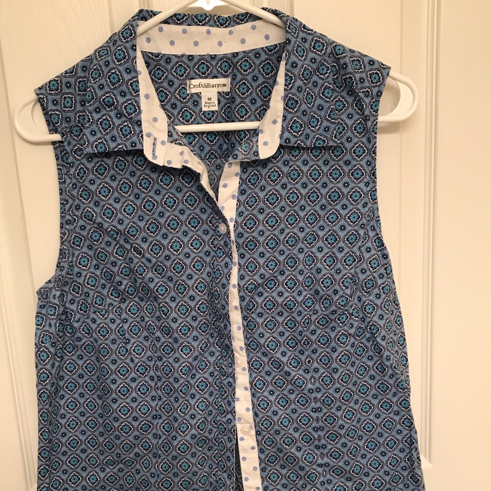 Like New Button Up Tank